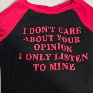 SHEIN Red and Black Tee